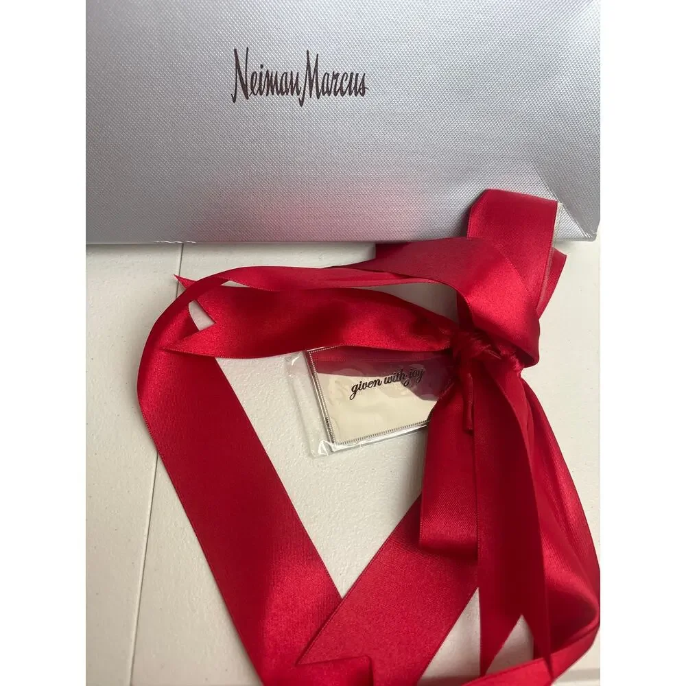 De Carlini Soffiato Italian Glass Ornament Neiman Marcus Shopper Dog w Box
